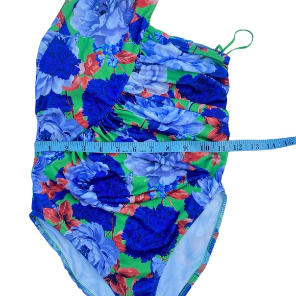 Zara Floral Asymmetrical Bodysuit Size Small NWT - Picture 12 of 16